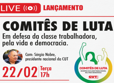 Live de lançamento dos Comitês em defesa da classe trabalhadora será nesta terça