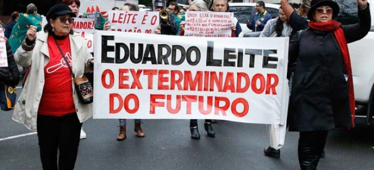 Eduardo Leite é o pior governador que o RS já teve, diz nota da CUT e centrais