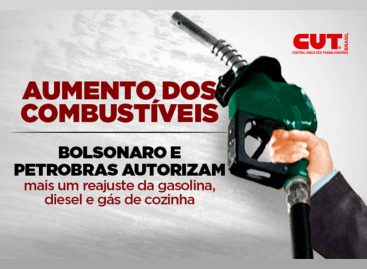 Petrobras aumenta a gasolina em 18,76%, diesel em 24,93% e gás de cozinha em 16,1%