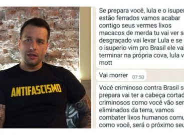 Nazistas marcam data para assassinar Leonel Radde e prometem fazer o mesmo com Lula