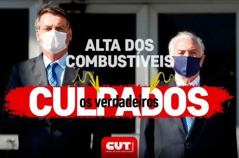 Não é a guerra; culpa pelos altos preços dos combustíveis é de Bolsonaro e Temer