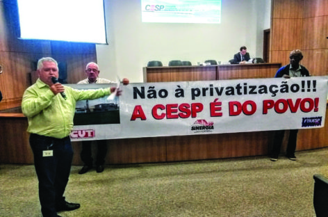 Sinergia CUT denuncia manobra na tentativa de entrega da Cesp