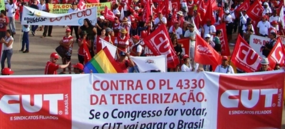 Contra PL 4330, Brasil vai cruzar os braços no dia 15
