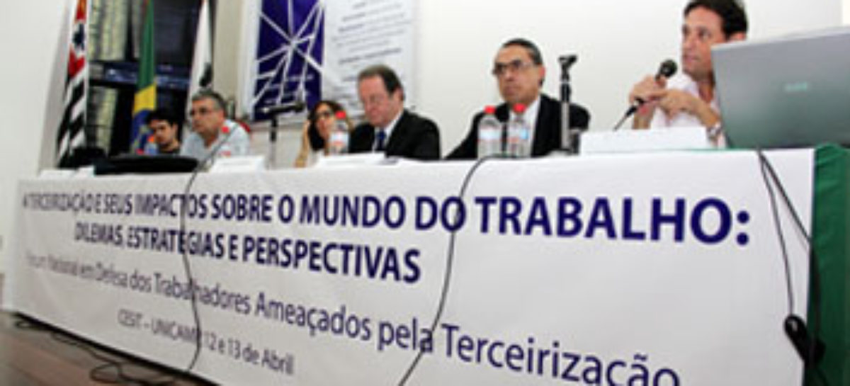 TERCEIRIZAÇÃO: regulamentar de forma decente ou acabar com esta forma de contratação?