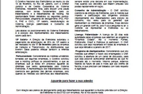 Boletim CNE: Seu futuro está ameaçado!