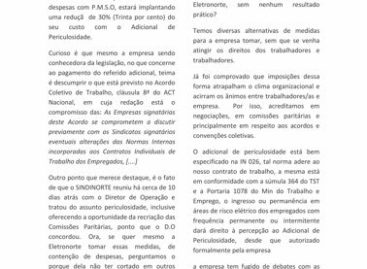 Boletim Eletronorte/Periculosidade: Nenhum direito a menos!