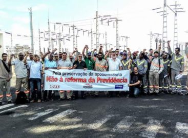 Energéticos participam do dia nacional de luta contra a Reforma da Previdência