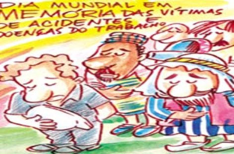 CUT organiza ações para lembrar o Dia Mundial das Vítimas de Acidentes de Trabalho