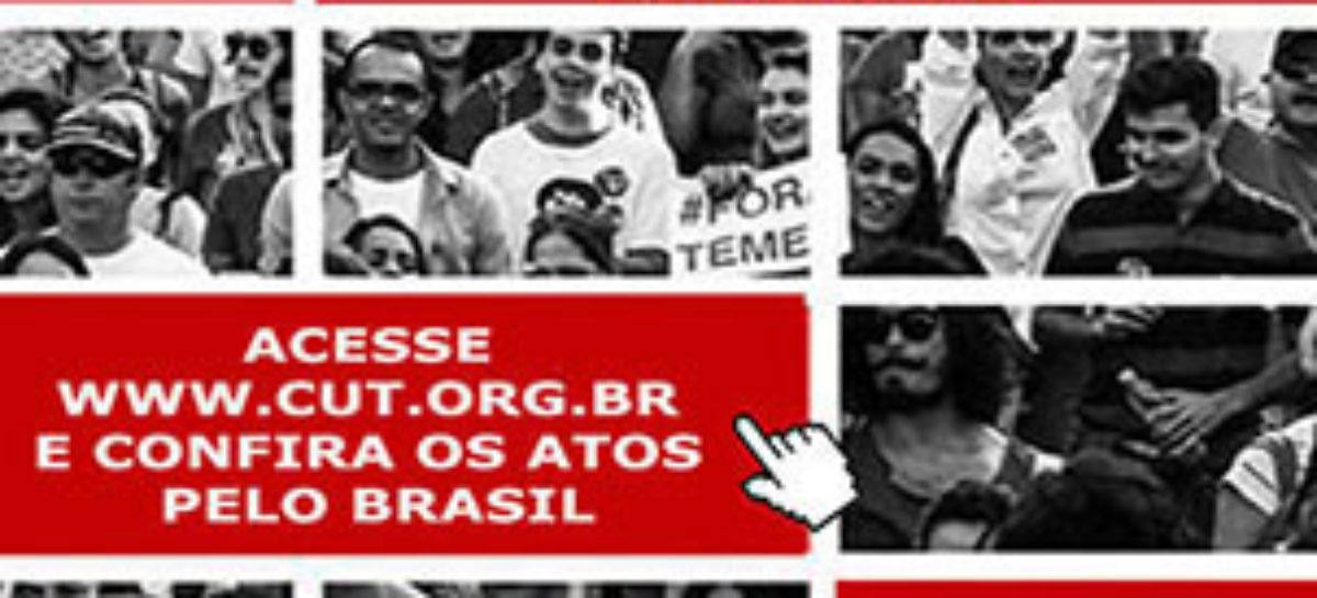 ForaTemer, #NãoAoGolpe e #NenhumDireitoAMenos