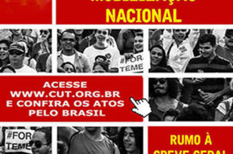 ForaTemer, #NãoAoGolpe e #NenhumDireitoAMenos