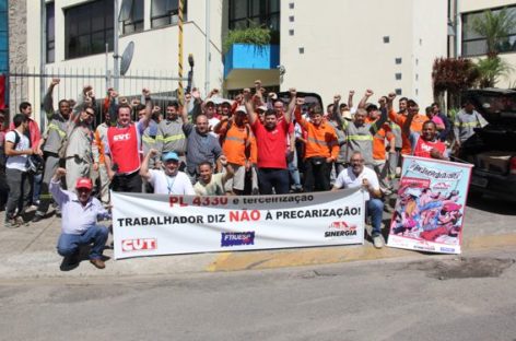 Trabalhadores da Energisa de SP e MT realizam meio dia de mobilização