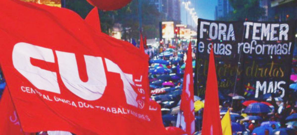 Não vamos trocar um golpista por outro, defende CUT