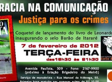 Latifúndio midiota: Crime$, Crise$ e Trapaça$ será lançado em SP