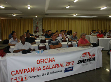Dirigentes do Sinergia CUT participam da Oficina da Campanha Salarial 2012