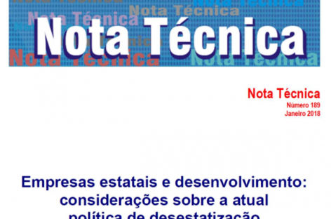 Em nota técnica, Dieese aponta que privatizar não é a solução, como quer o governo Temer