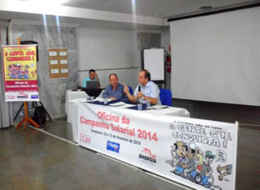 Oficina dá o pontapé inicial na luta da Campanha Salarial 2014
