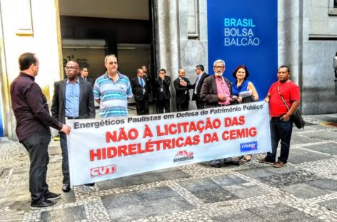 Governo ilegítimo começa liquidação do patrimônio público e entrega Usinas da Cemig por R$ 12 bilhões