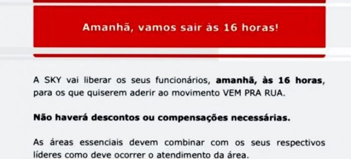 Empresa que explora trabalhadores convoca funcionários para ato anti-Lula