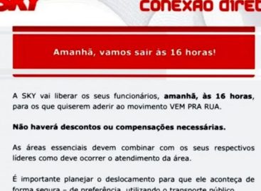 Empresa que explora trabalhadores convoca funcionários para ato anti-Lula