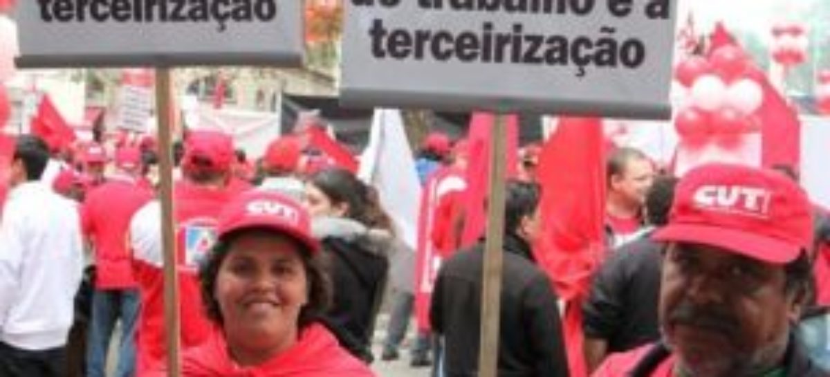 Contra terceirização e precarização
