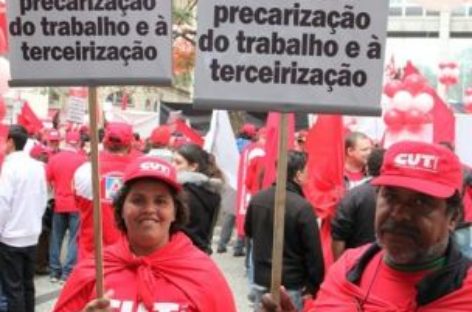 Contra terceirização e precarização