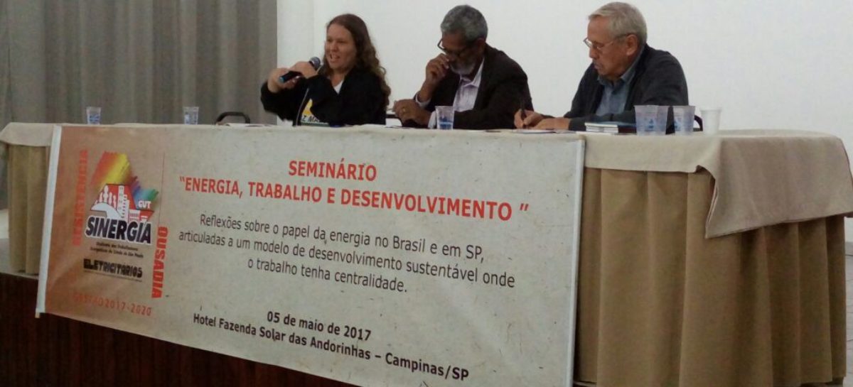 “Energia, Trabalho e Desenvolvimento” em debate